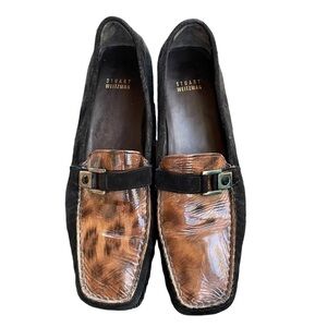 STUART WEITZMAN Black and Brown Loafer
